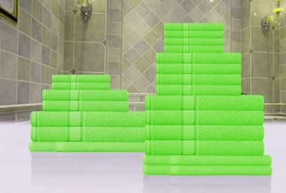 Premium bath towel - lime