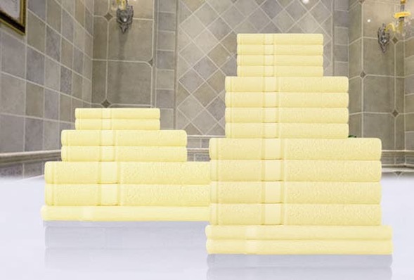 Premium bath towel - yellow