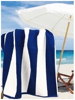 Blue premium beach towel