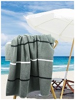 Charcoal premium beach towel
