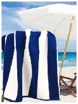 Navy premium beach towel