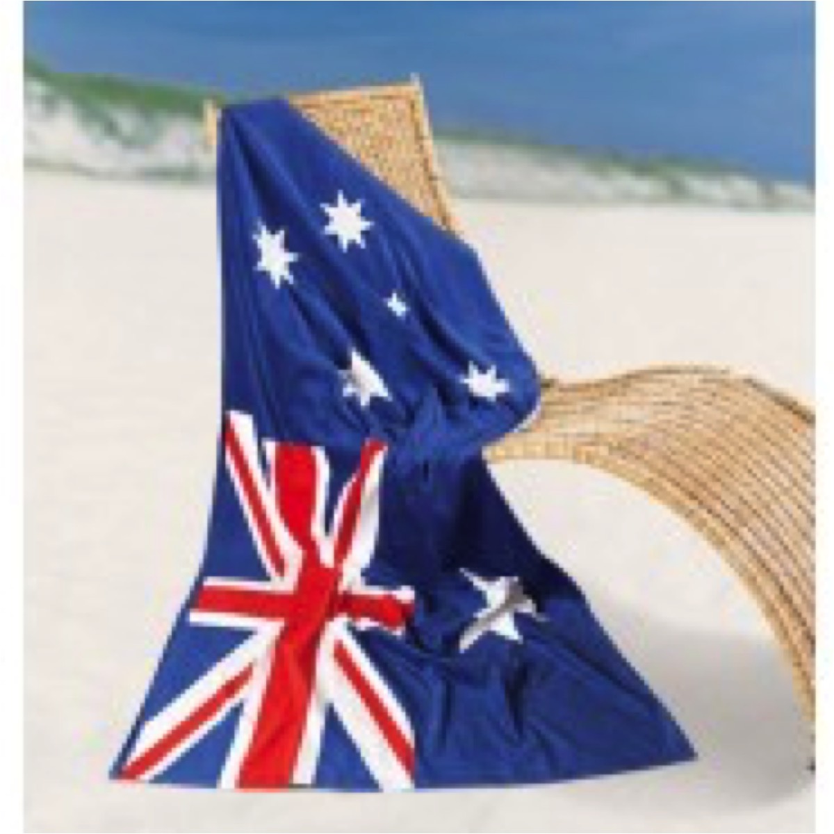 Aussie Flag Beach Towel from Blue Swimmer Towels