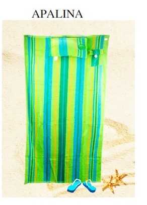 Apalina Pocket and Pillow Beach Towel