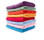 My colour bath towels