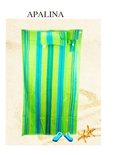 Apalina Pocket and Pillow Beach Towel